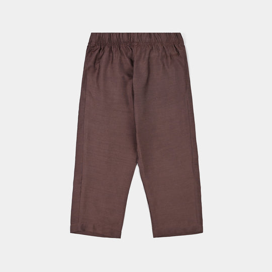 Boys Poly Cotton 2Piece Suit (Jagmag)-BROWN