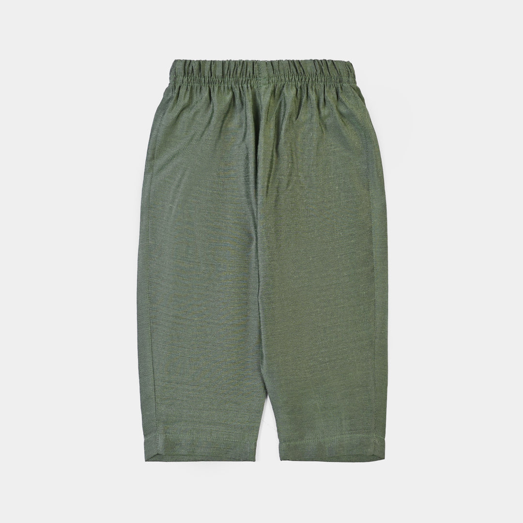 Infant Boys Poly Cotton 2Piece Suit (Dhanak)- GREEN