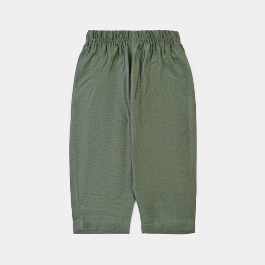 Infant Boys Poly Cotton 2Piece Suit (Dhanak)- GREEN