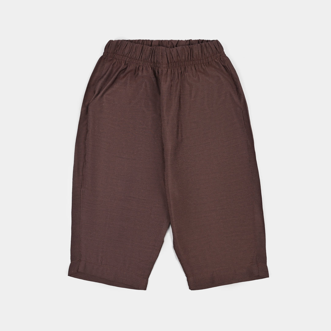 Infant Boys Poly Cotton 2Piece Suit (Jagmag)-BROWN
