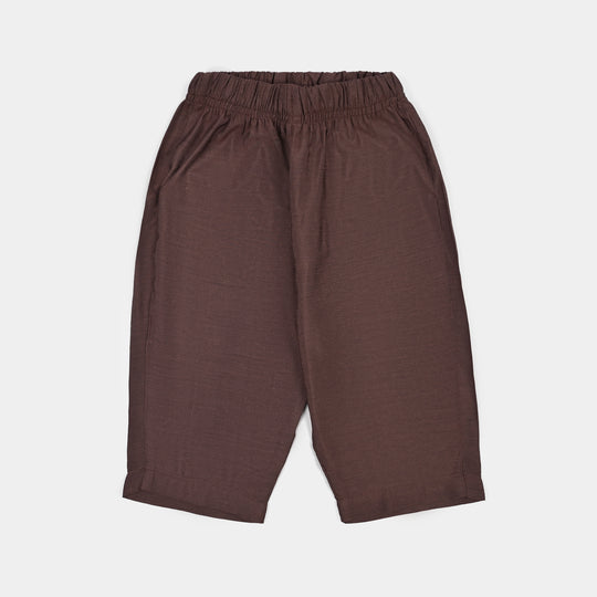 Infant Boys Poly Cotton 2Piece Suit (Jagmag)-BROWN