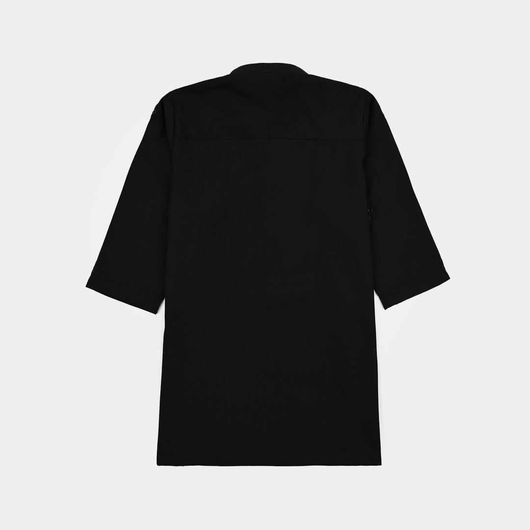 Infant Boys Poly Cotton 2Piece Suit (Blended)-BLACK