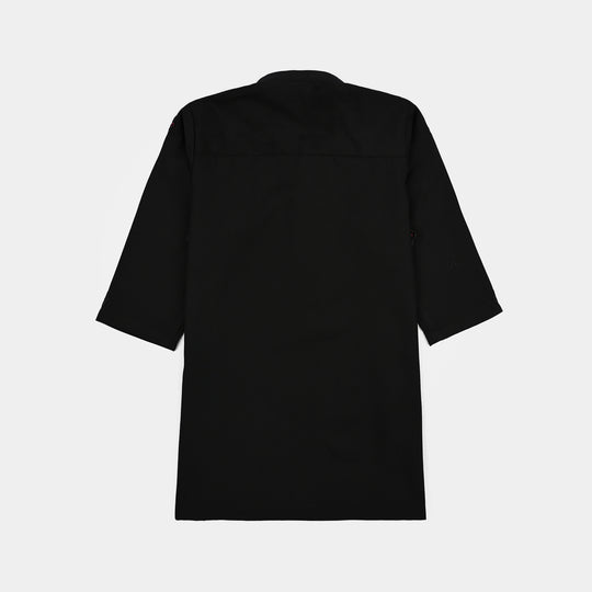 Infant Boys Poly Cotton 2Piece Suit (Blended)-BLACK