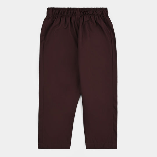 Boys Poly Viscose 2 Piece Suit (Gulkaar) - Dark Maroon