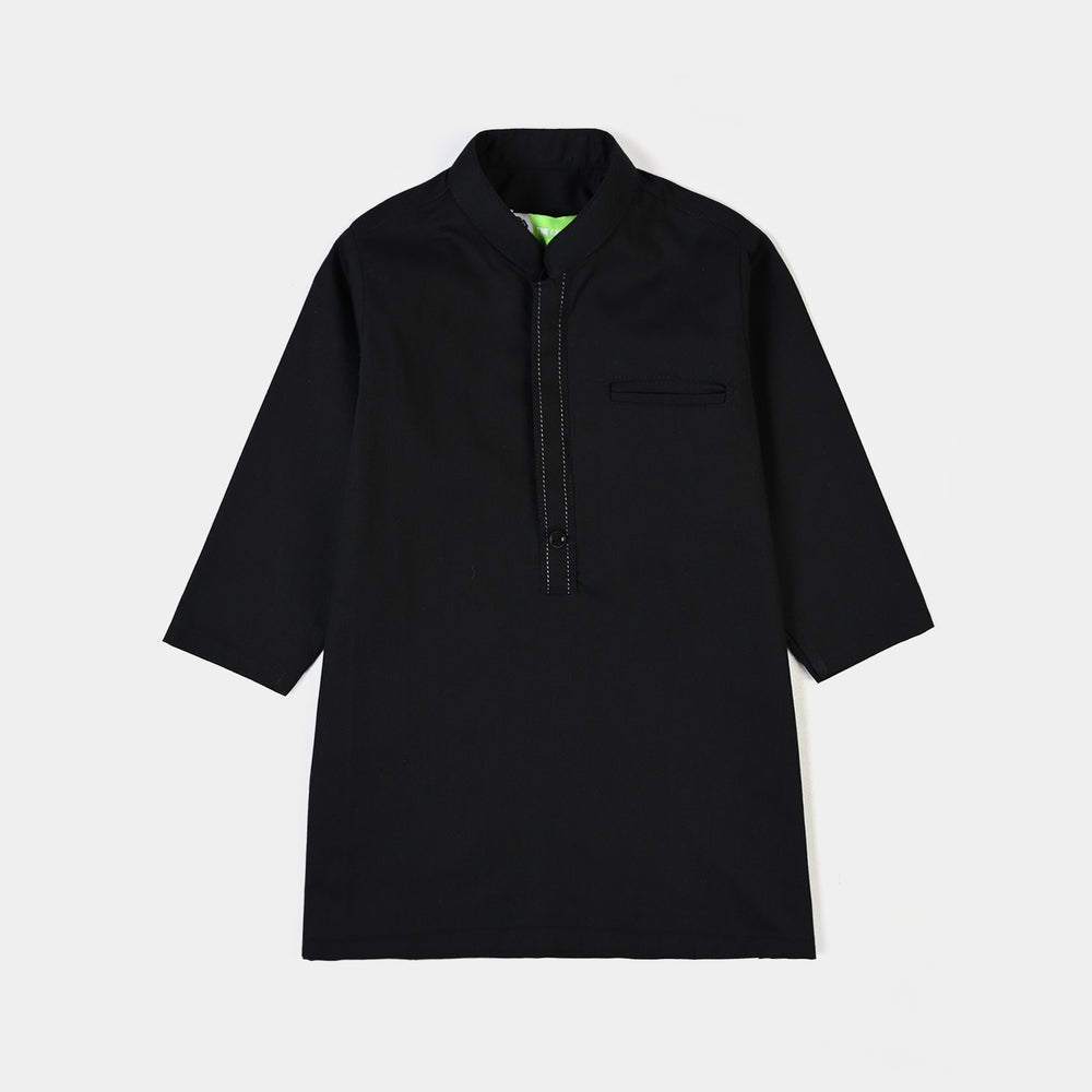 Infant Boys Cotton Poplin 2Piece Suit (Classic)-BLACK