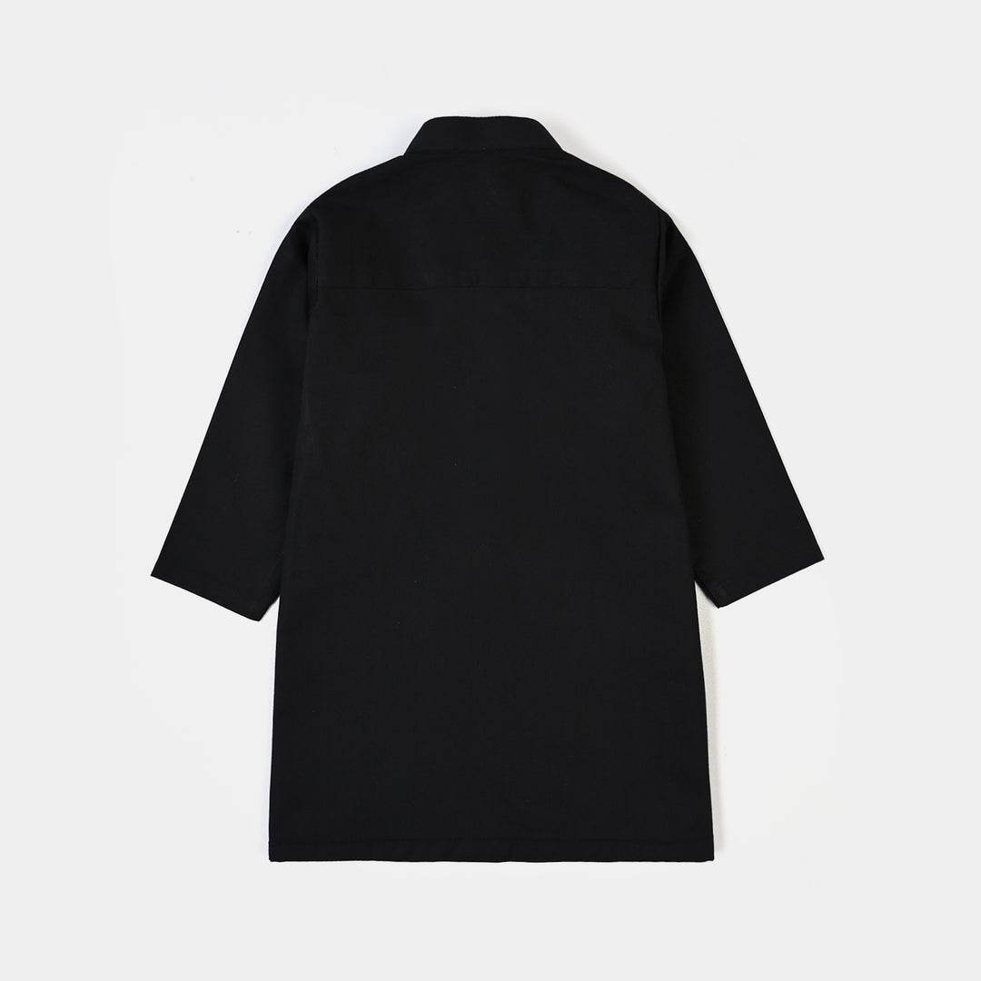 Infant Boys Cotton Poplin 2Piece Suit (Classic)-BLACK