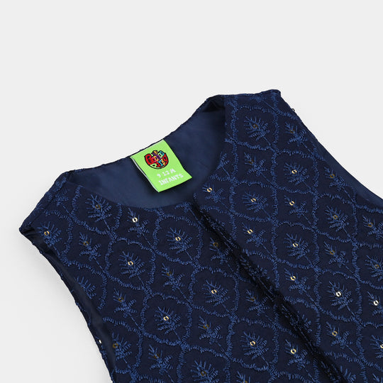 Infant Boys Poly Cotton Waistcoat (Royal) - Navy
