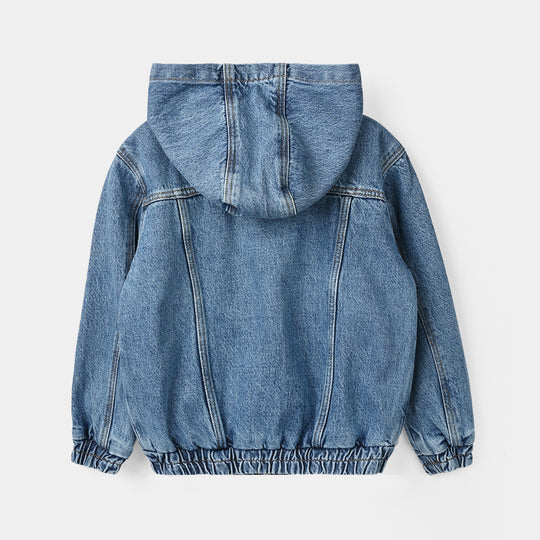 Girls Denim Jacket HEARTS-LT.Blue