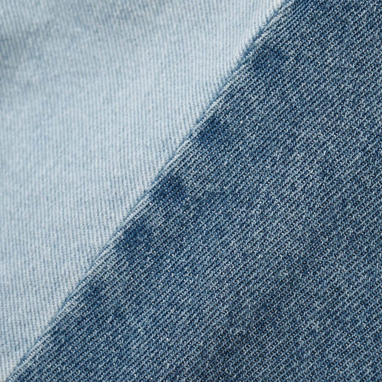 Girls Denim rigid Pant Bicolour-LT.Blue