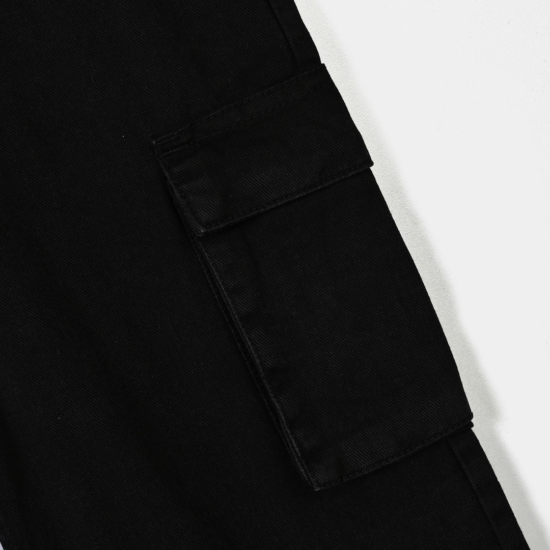 Girls Denim Rigid Pant Cargo 4-D.Grey