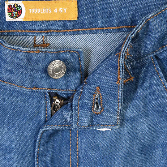 Boys Denim rigid Pant Slow Down-Mid Blue