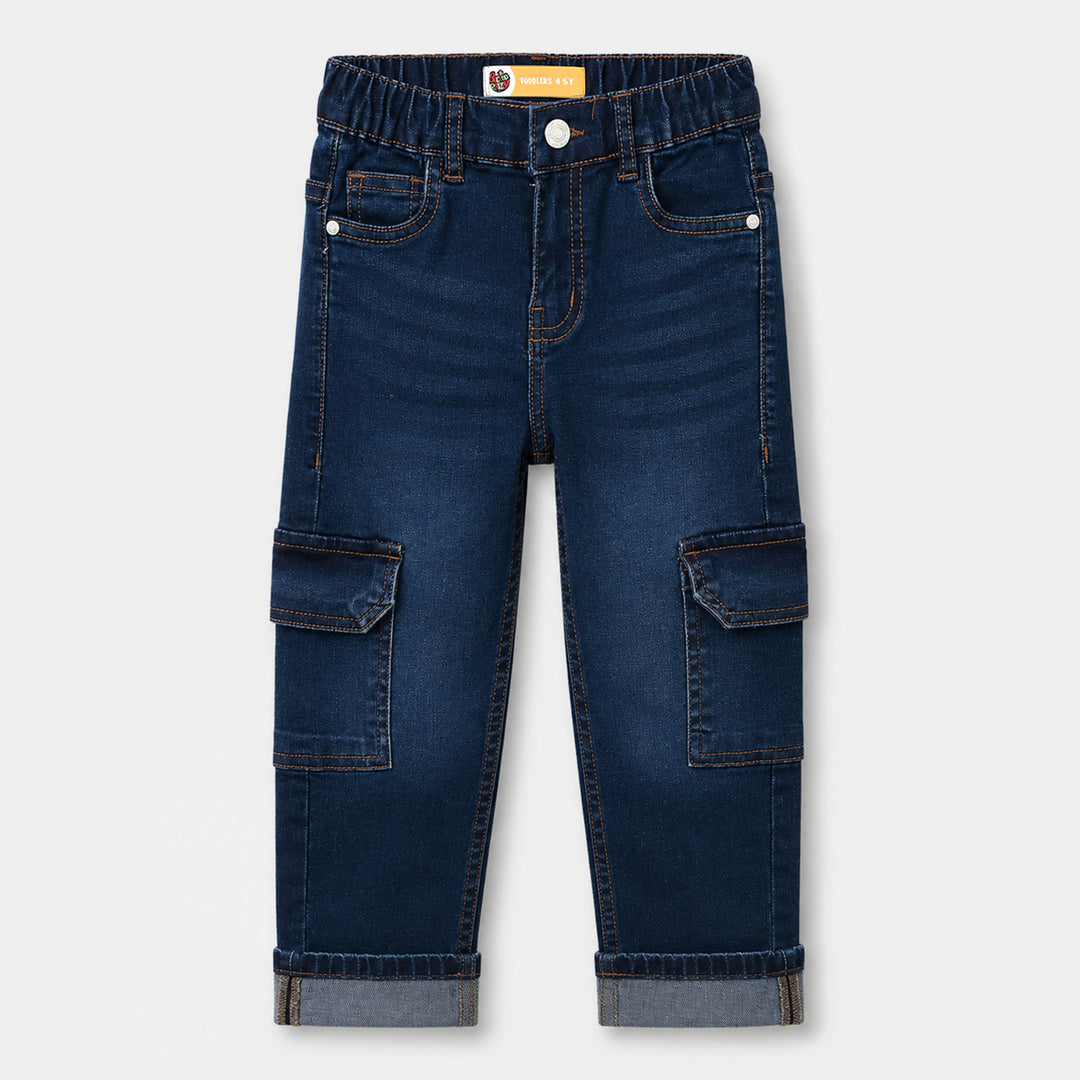 Teens Boys Denim Stretch pant In The Moment- Dark Blue