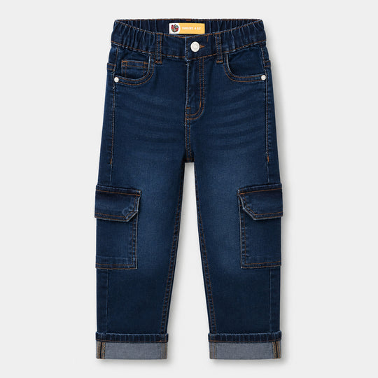 Teens Boys Denim Stretch pant In The Moment- Dark Blue