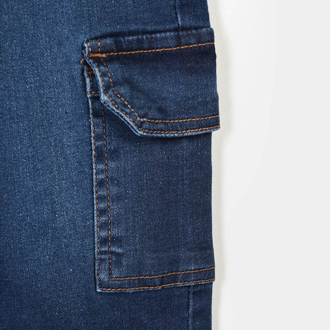 Boys Denim Stretch Pant In The Moment- Dark Blue