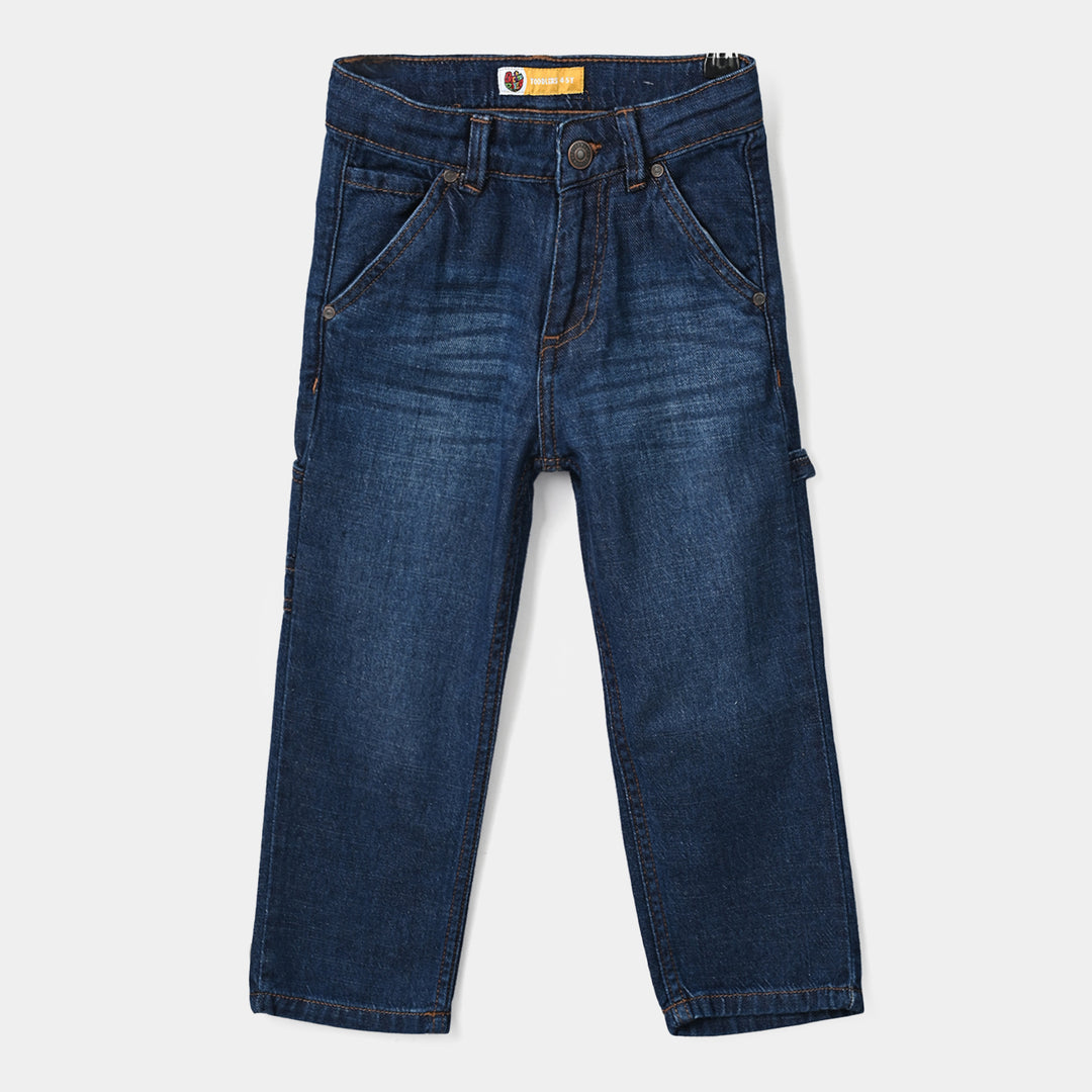 Boys Denim rigid Pant Great Things-D.Blue