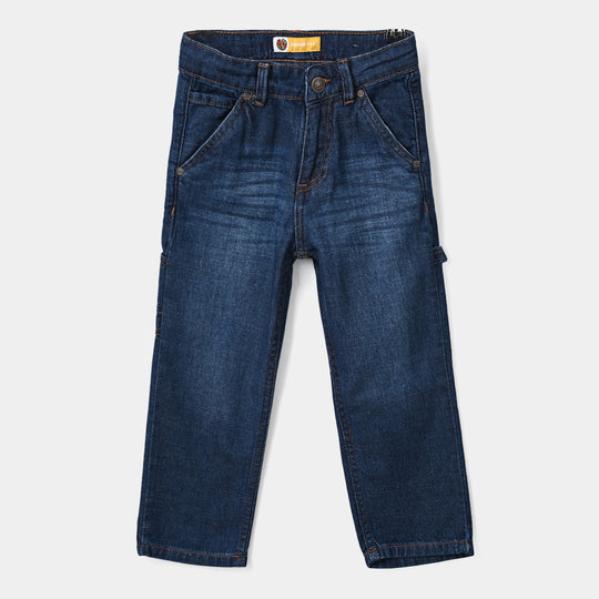 Boys Denim rigid Pant Great Things-D.Blue
