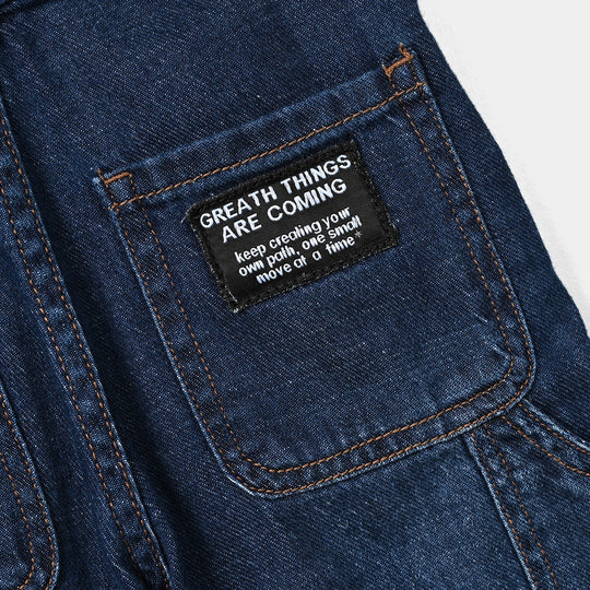 Boys Denim rigid Pant Great Things-D.Blue