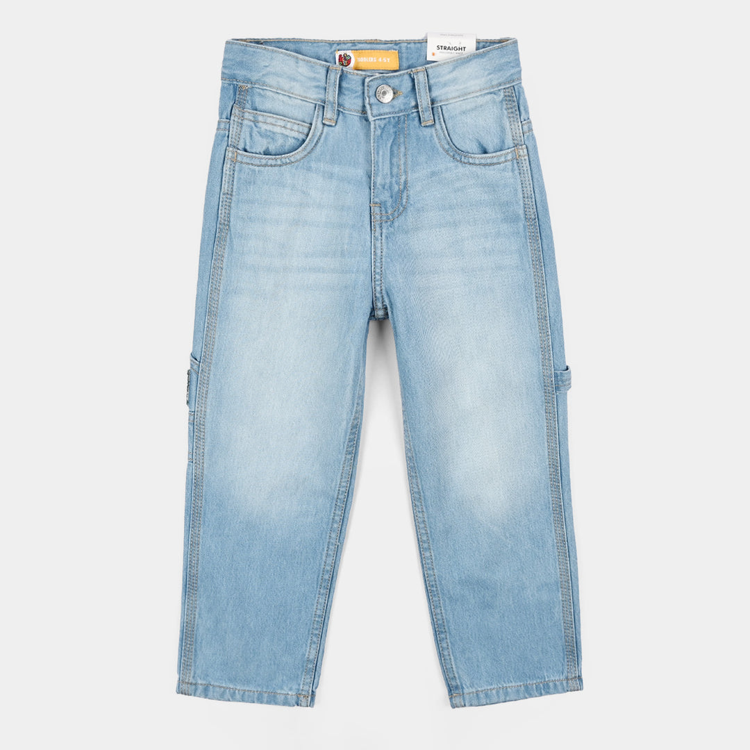 Boys Denim rigid Pant Stay Playful-LT.Blue