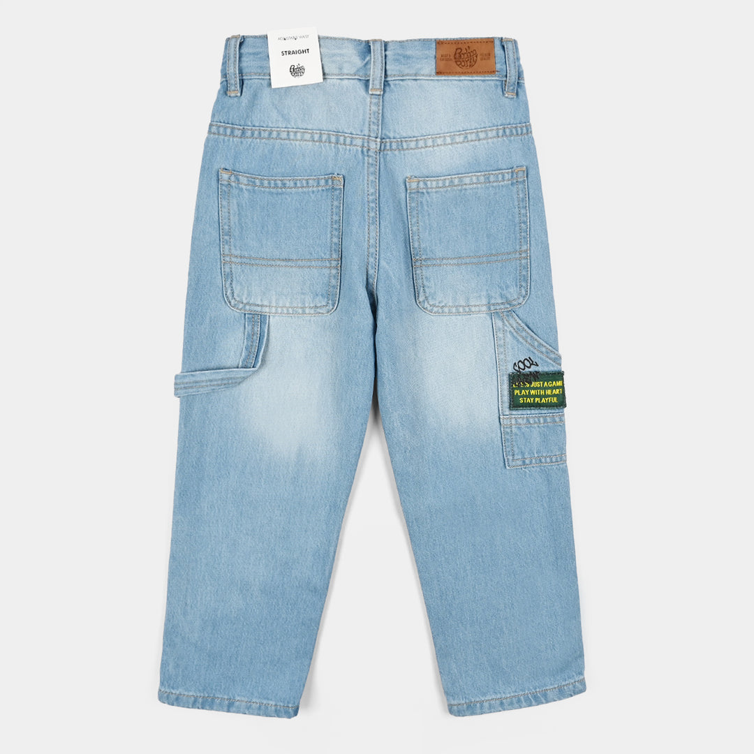Boys Denim rigid Pant Stay Playful-LT.Blue