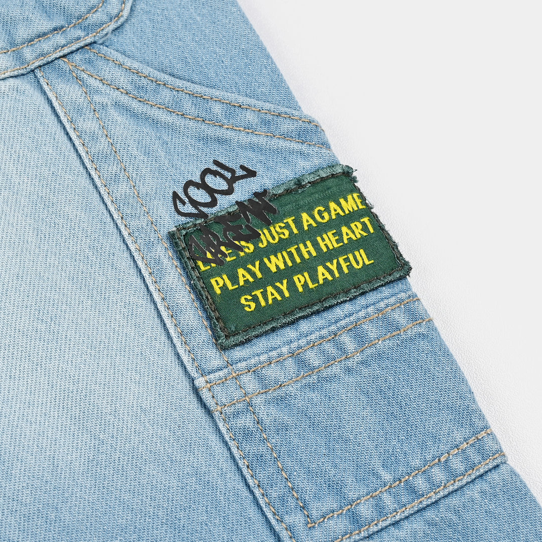 Boys Denim rigid Pant Stay Playful-LT.Blue