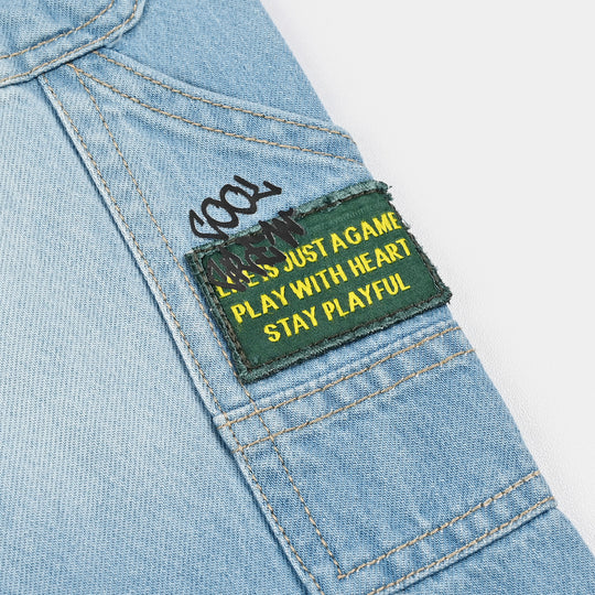 Boys Denim rigid Pant Stay Playful-LT.Blue