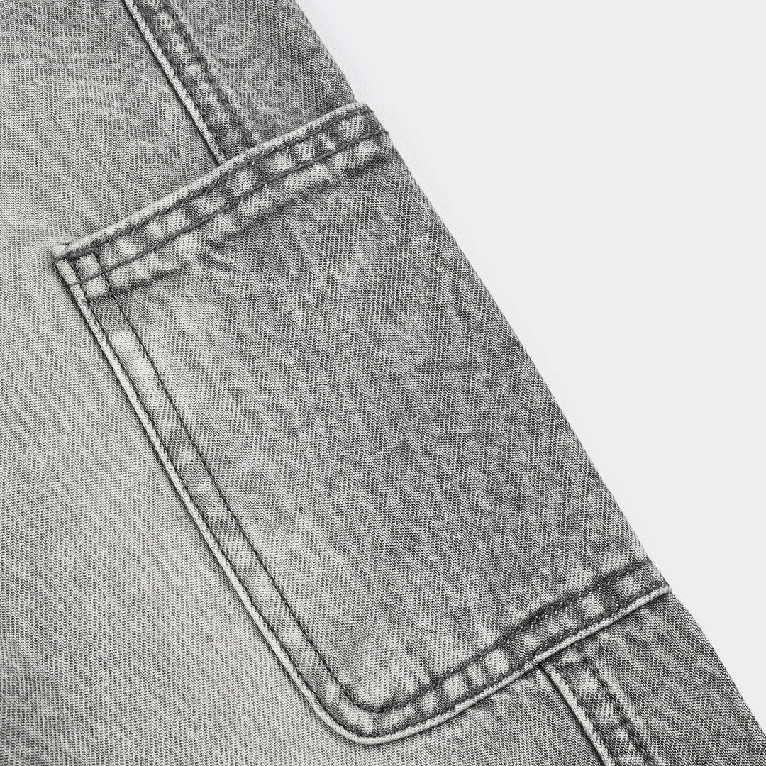 Boys Denim rigid Pant Twisted-L.grey