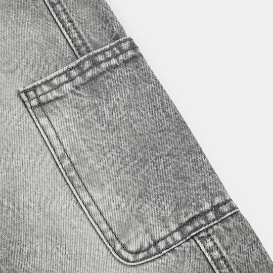 Boys Denim rigid Pant Twisted-L.grey
