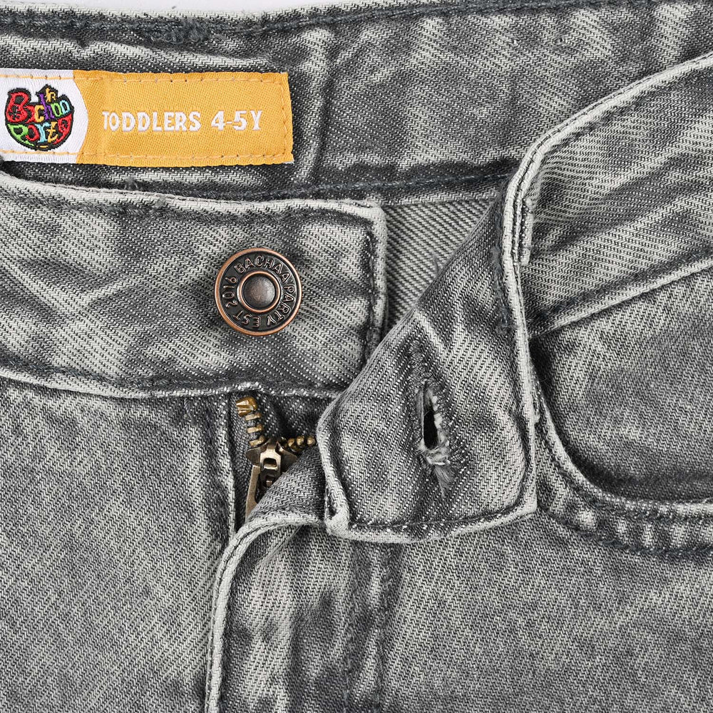 Boys Denim rigid Pant Twisted-L.grey
