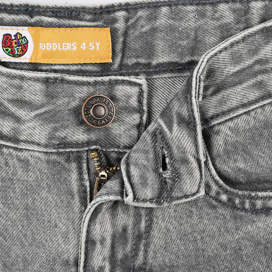 Boys Denim rigid Pant Twisted-L.grey