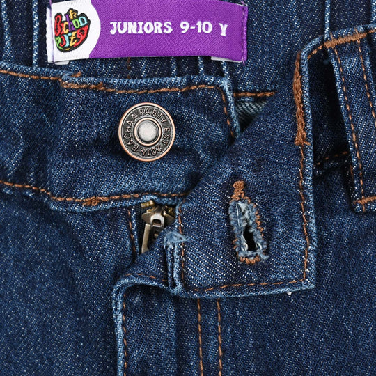 Teens Boys Denim Stretch pant Croos Loops-D.Blue