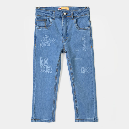 Boys Denim rigid Pant No Noise-Light Blue