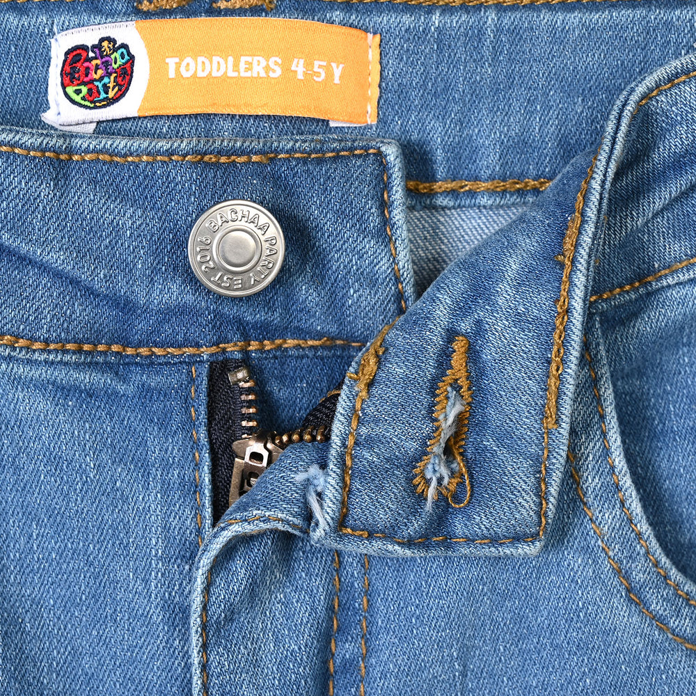 Boys Denim rigid Pant No Noise-Light Blue