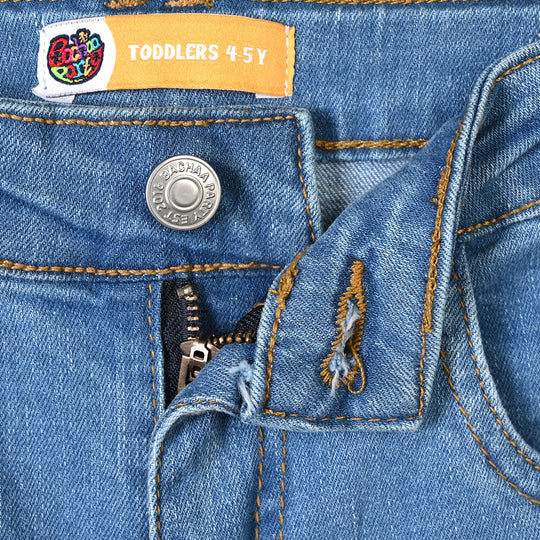 Boys Denim rigid Pant No Noise-Light Blue