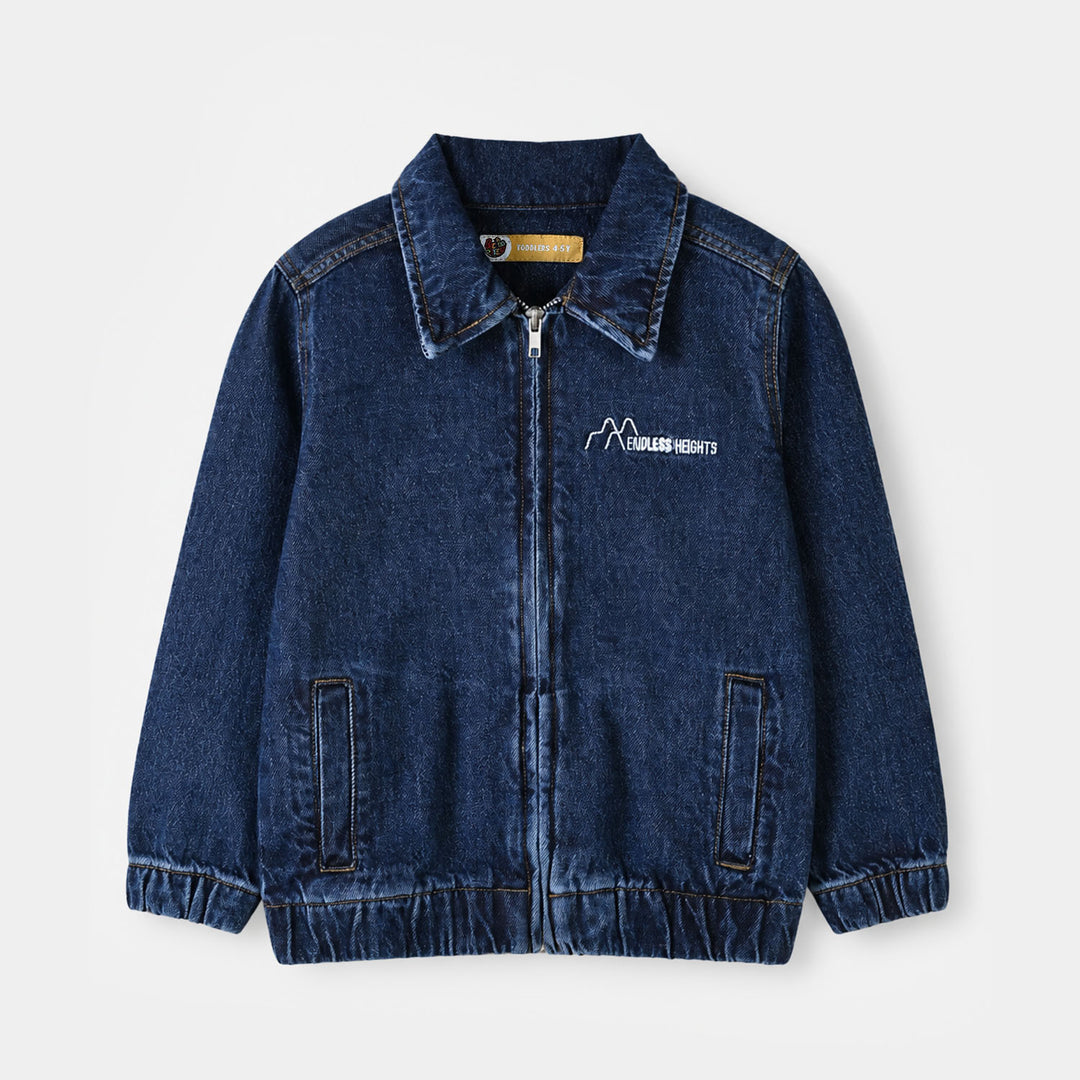 Boys Denim rigid Jacket - DARK BLUE