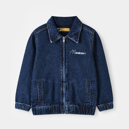 Boys Denim rigid Jacket - DARK BLUE