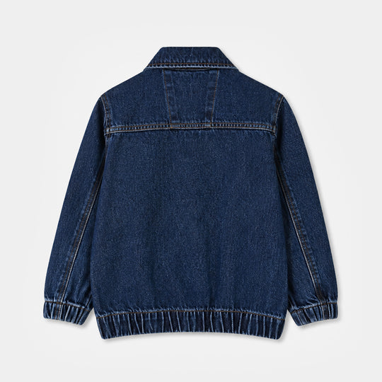 Boys Denim rigid Jacket - DARK BLUE
