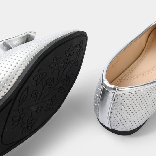 Girls Pumps BS - 052 - Silver