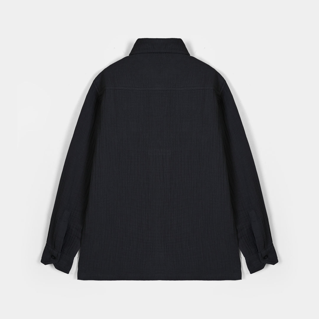 Boys Gauze Woven Suit Hello-CHARCOAL