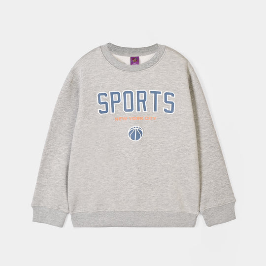 Boys Fleece SweatShirt Sports-Heater.Grey