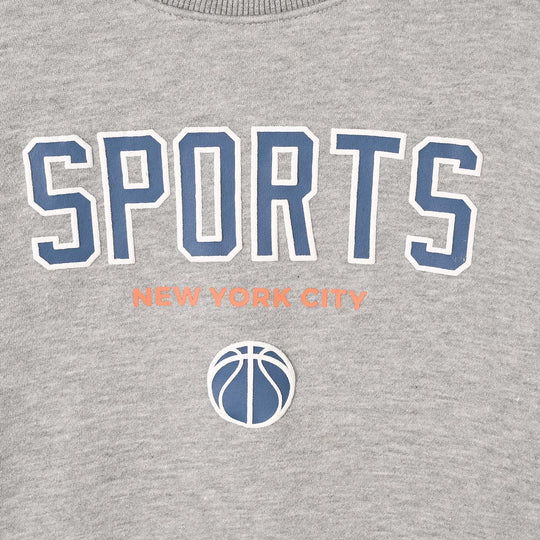 Boys Fleece SweatShirt Sports-Heater.Grey