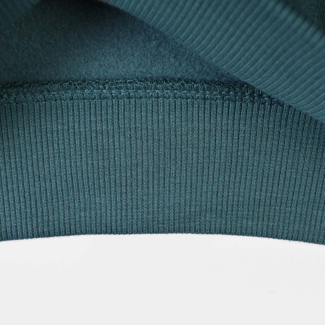 Girls Fleece Sweatshirt Sliver Studs-Teal