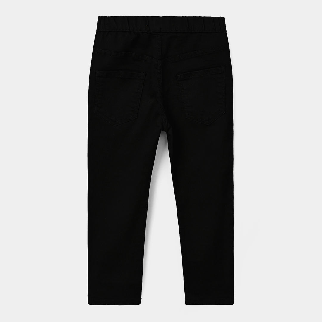 Girls Denim Stretch Jegging Jet Black