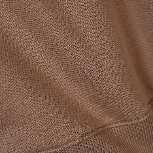 Infants Girls Cotton Terry SweatShirt Lovely Flower-Brown