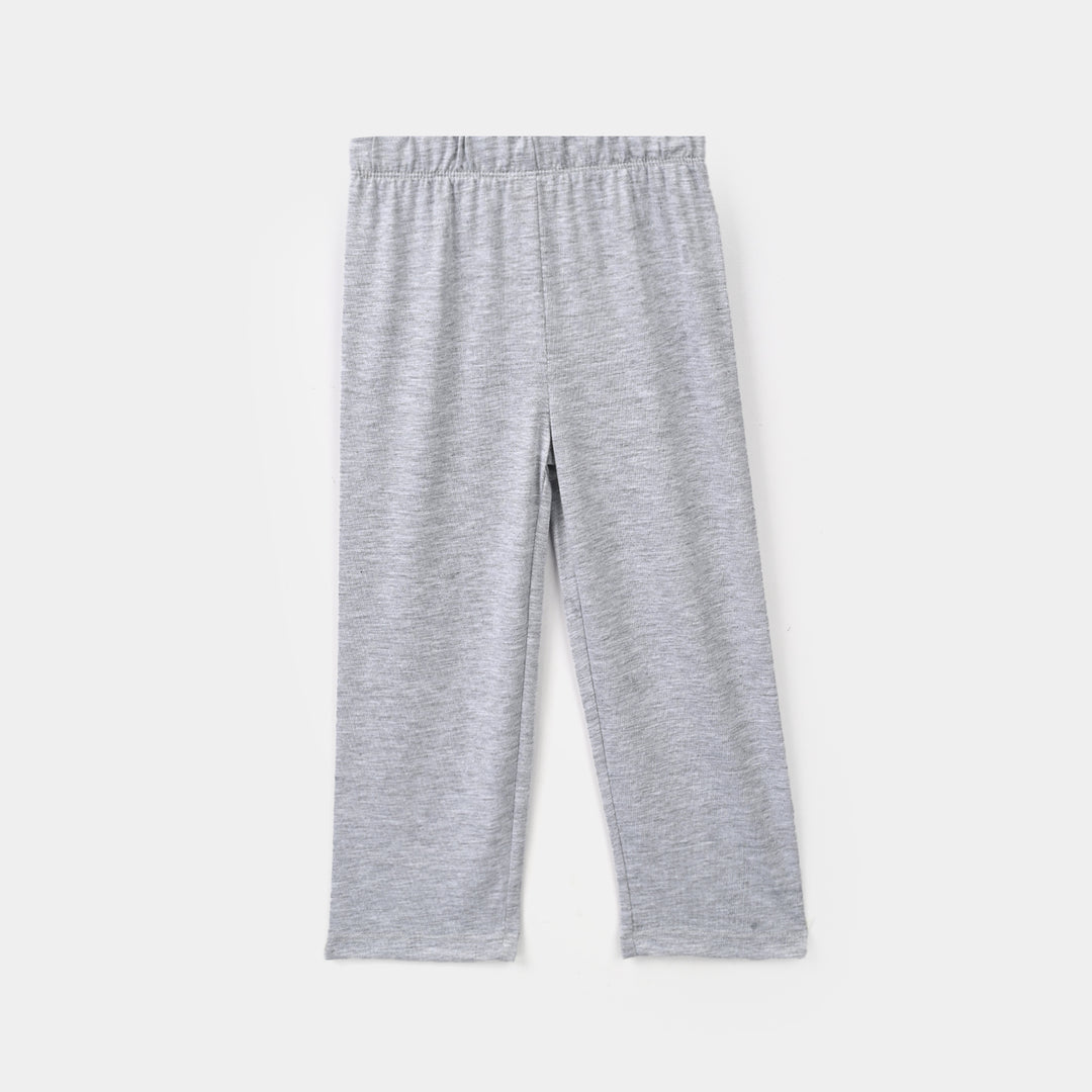Boys Poly Cotton Jersey Night Suit Character-GREY