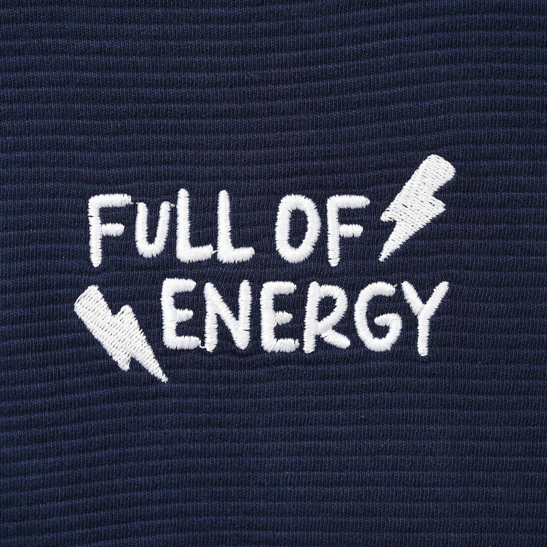 Infant Boys Ottoman Sweat Shirt Full Of Energy-NAVY