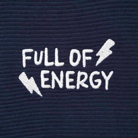Infant Boys Ottoman Sweat Shirt Full Of Energy-NAVY