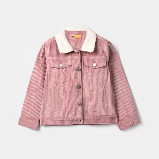 Girls Corduroy Jacket Pink