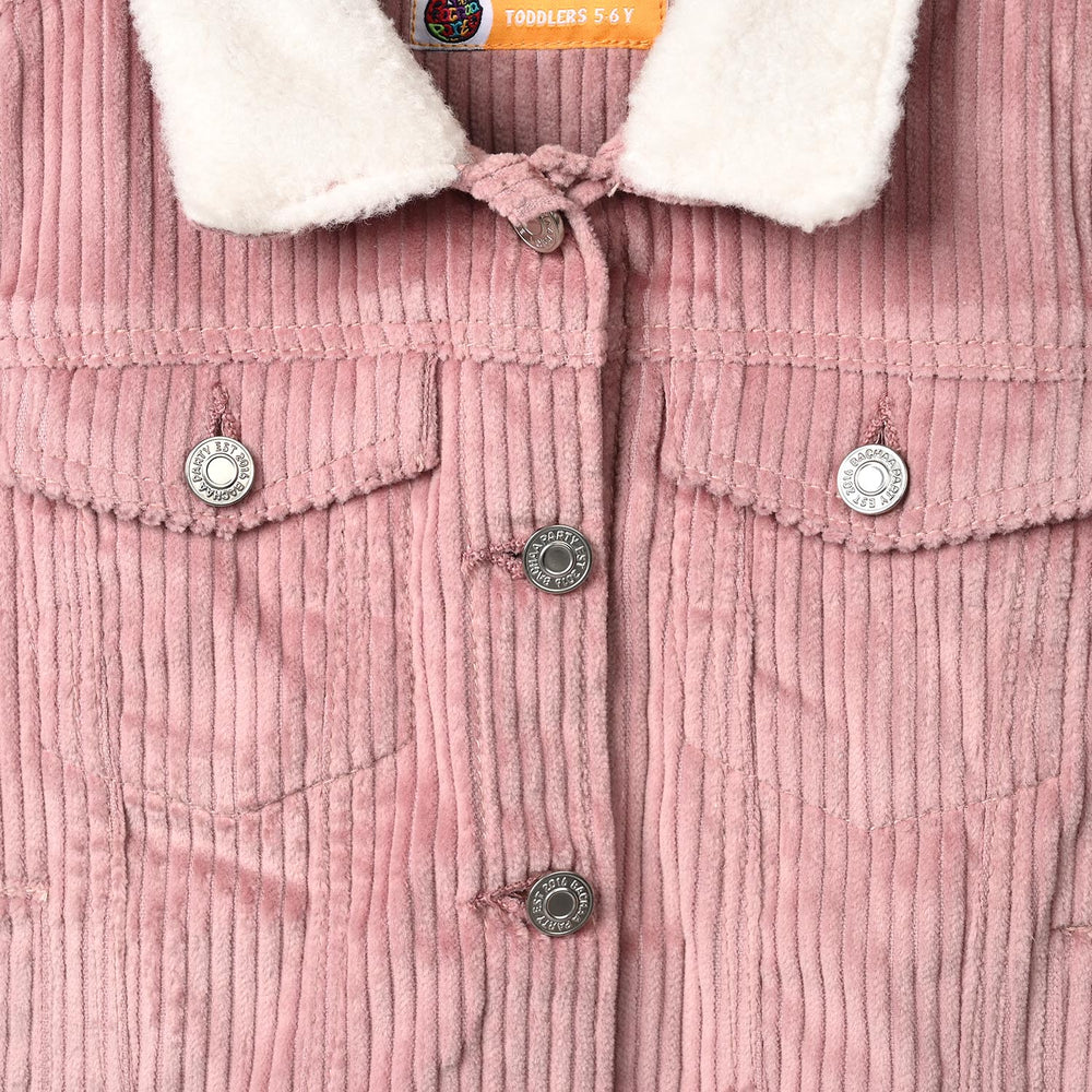 Girls Corduroy Jacket Pink