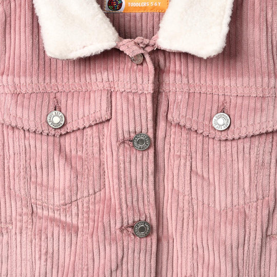 Girls Corduroy Jacket Pink