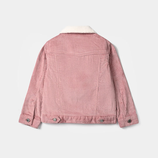 Girls Corduroy Jacket Pink